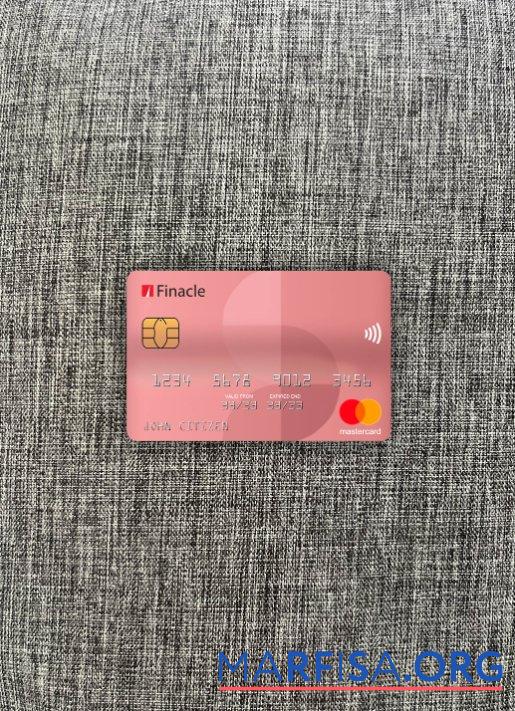 Downloadable India Finacle bank mastercard photolook front real example